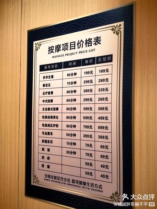 欧克按摩店最新项目贵不贵？价格表全解析