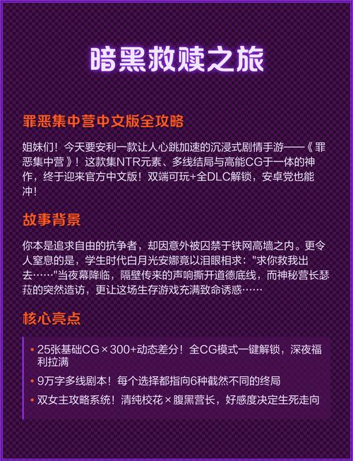 罪恶集中营游戏攻略步骤详解（从入门到精通全指南）