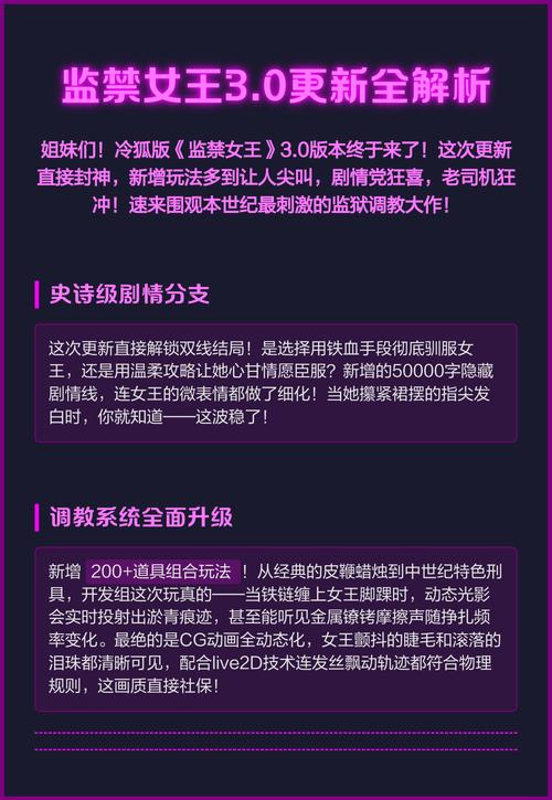 监禁女王游戏介绍新鲜出炉！详细图文解析带你玩