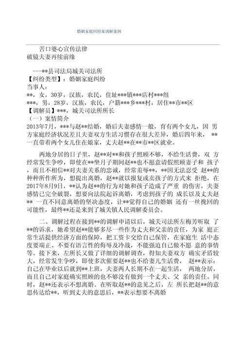 家庭纠纷调解怎么做？家庭事务版本大全来搞定！